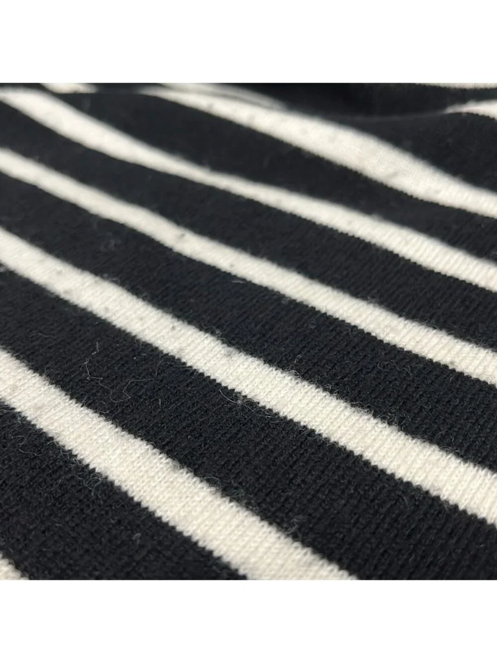 Chanel Shawl Black White Border Cashmere Scarf